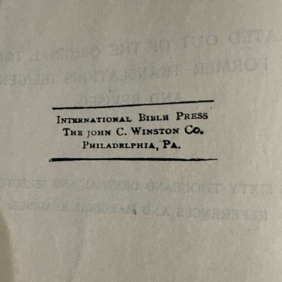 THE HOLY BIBLE, 1907, “International” Series, Self- Pronouncing Edition Book - Picture 5 of 16